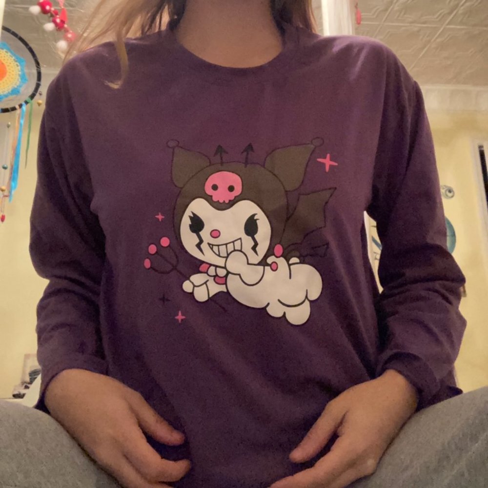 Purple Kuromi long-sleeved top!